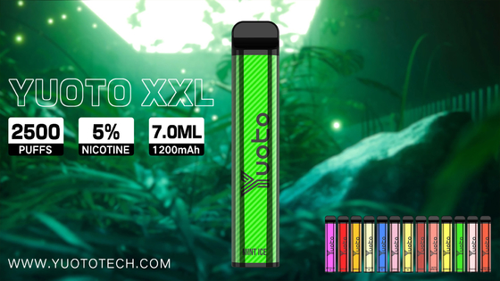 Yuoto Xxl 2500 Puffs Vape 세련된 외관 FCC MSDS FDA 인증서