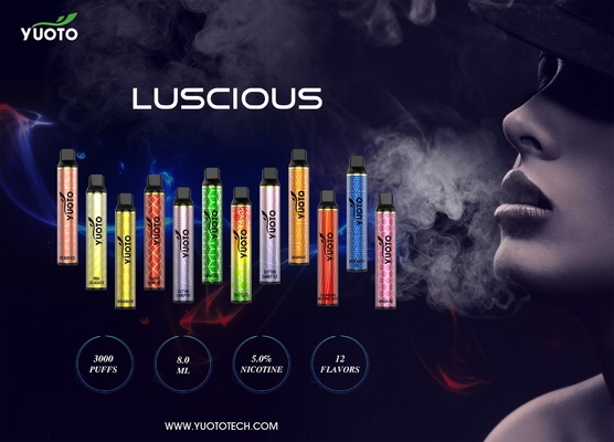 아름다운 YUOTO 일회용 Vape, 8.0ml E 주스 Yuoto Vape 3000 퍼프