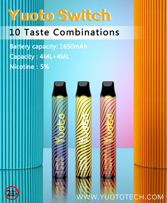2개의 풍미 3000 퍼프 처분할 수 있는 Vape 누출 MSDS FDA 승인 없음