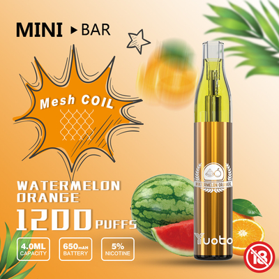 중대한 맛 생성을 가진 교체할 수 있는 카트리지 1200 퍼프 Vape