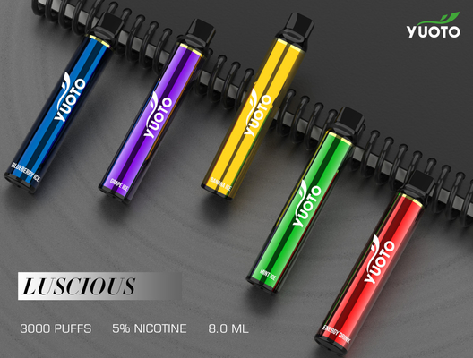 아름다운 YUOTO 처분할 수 있는 Vape, 8.0ml 1350mAh Vape 시동기 장비