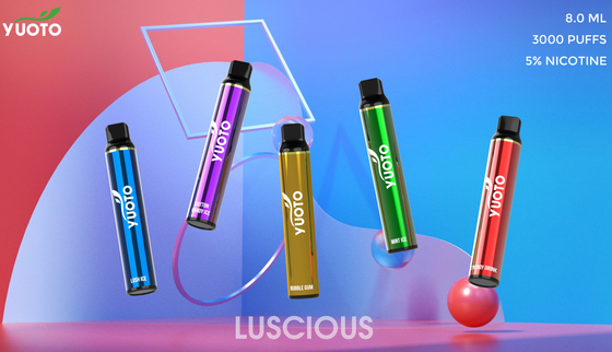 아름다운 YUOTO 처분할 수 있는 Vape, 8.0ml 1350mAh Vape 시동기 장비
