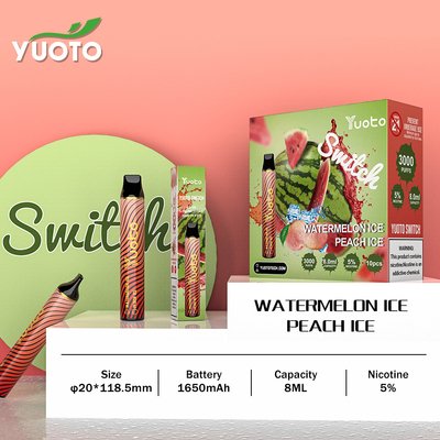 휴식을 위한 Interchangeable Taste 3000 Hit 일회용 Vape Pen