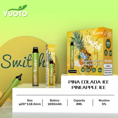 휴식을 위한 Interchangeable Taste 3000 Hit 일회용 Vape Pen