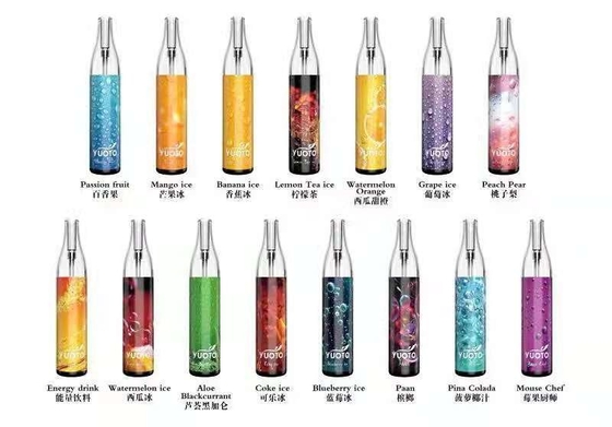 650mAh 배터리 샤이닝 LED 라이트가 장착된 Yuoto 충전식 포드 Vape