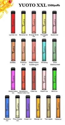XXL Yuoto 5 니코틴 Vape Pen 2500 퍼프 15 혼합 과일 맛