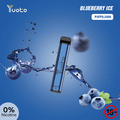 Bar Entertainment 2500 퍼프 일회용 Vape 0% 니코틴 20x118.5mm