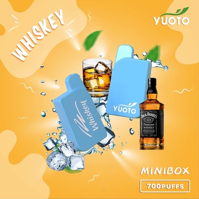 Yuoto Minibox 700 분첩 Vape, 경량 450mAh 5 니코틴 Vape 24g