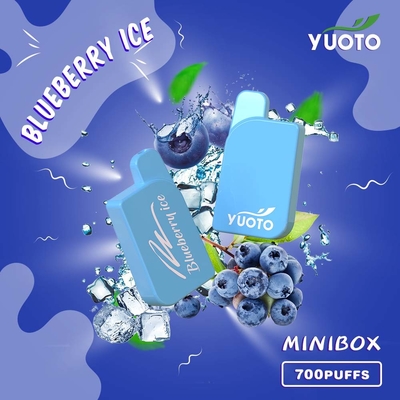 Yuoto Minibox 700 분첩 Vape, 경량 450mAh 5 니코틴 Vape 24g