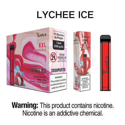 1200mah 건전지를 가진 정연한 모양 Yuoto Xxl Vape 5% 소금 니코틴