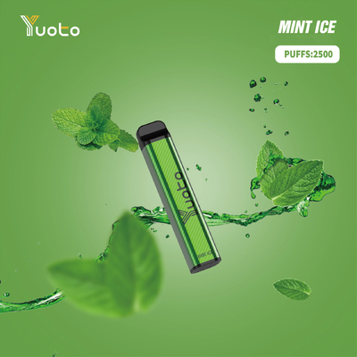 Yuoto xxl 2500puffs 1200mah 7ml 액체 사각형 모양 yuoto 일회용 vape yuotovape 가장 뜨거운 맛 포도 vape 포드