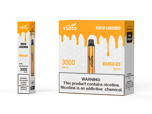 Yuoto 아름다운 3000puffs 8ml 액체 1350mah yuoto 일회용 vape 두바이에서 가장 인기있는 salling