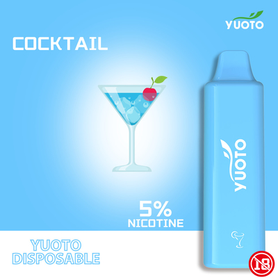 5ml 1500 퍼프 처분할 수 있는 Vape, Yuoto 똑똑한 처분할 수 있는 꼬투리 장치