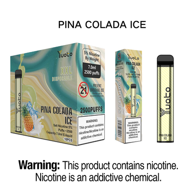 멀티 플레이버 2500 퍼프 일회용 Vape 모드 키트 그리기 활성화