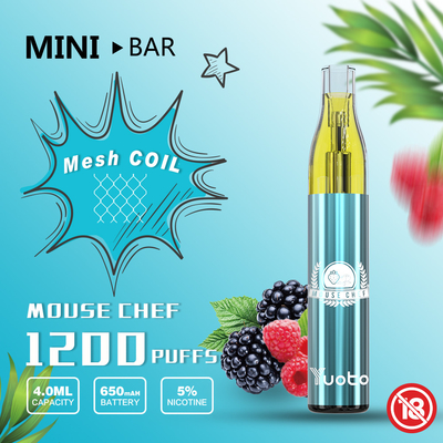 유오토 미니 바는 메쉬 코일 650 MAh 전지 성능으로 기화합니다