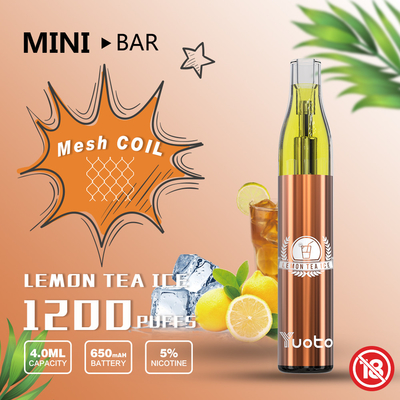 유오토 미니 바는 메쉬 코일 650 MAh 전지 성능으로 기화합니다