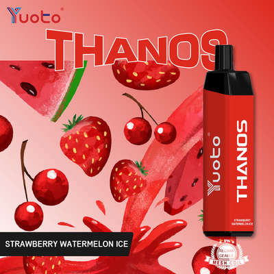 트하노스 5000 퍼프 YUOTO 버릴 수 있는 메쉬 코일과 Ｅ 쥬스 14 밀리람베르트를 기화시킵니다