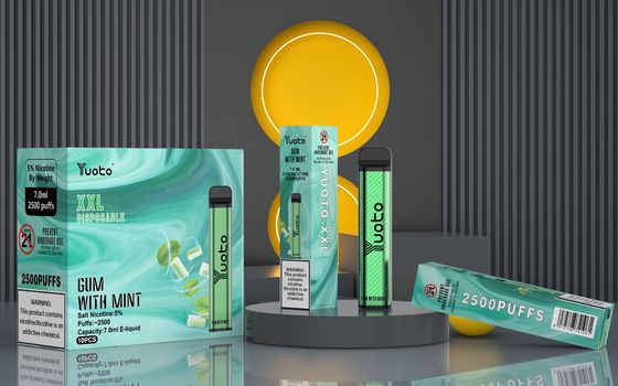 7 Ml 유토 일회용vape XXL 2500 puffs 장치 맛