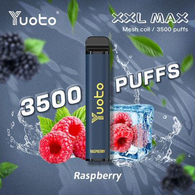 XXL 유오토 일회용vape MAX 3500 펌프 장치 맛 9 ml
