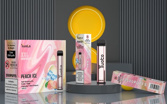 DGM 승인된 XXL 2500 퍼프는 전략 무리 제한 협정 니코틴으로 만들어진 장치를 기화시킵니다