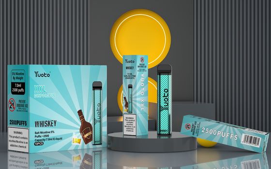 배터리 1200 mah XXL 2500 퍼프는 디바이스 성능 7 밀리람베르트 Ｅ 액체를 기화시킵니다