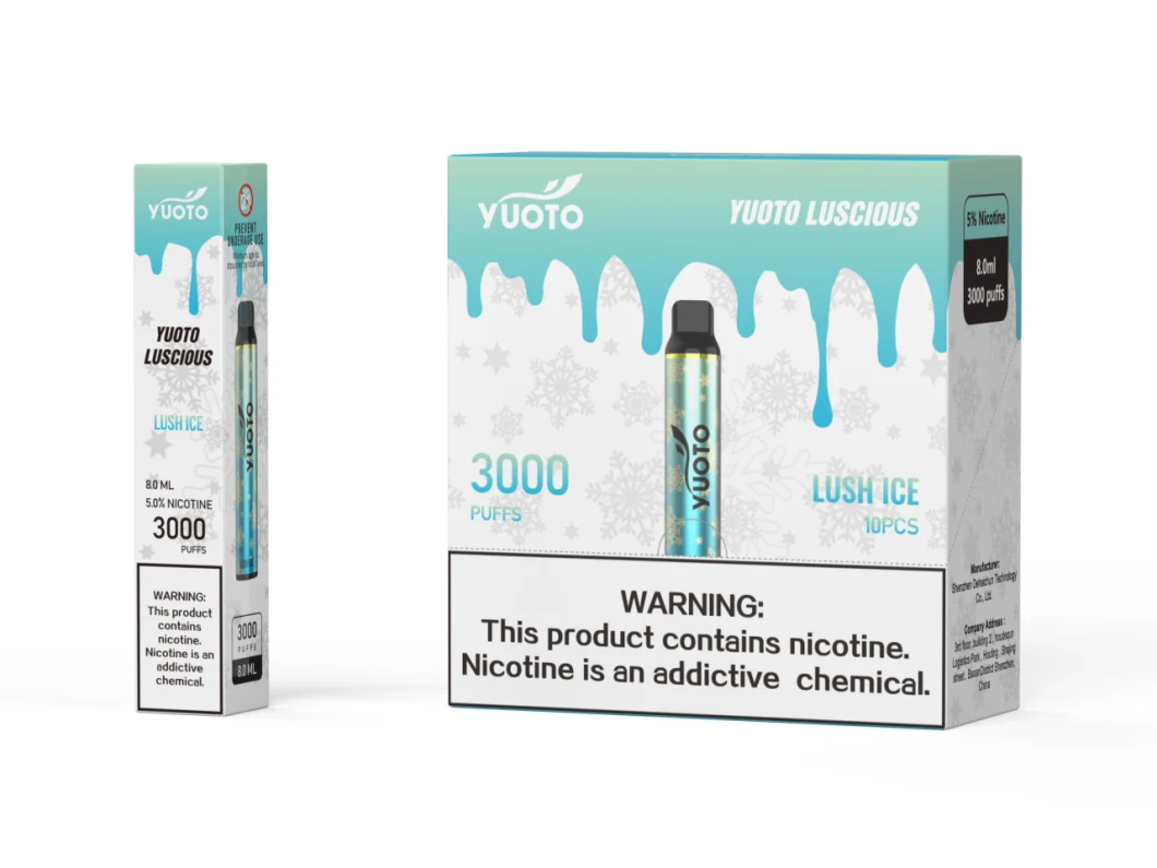 버릴 수 있는 유오토 달콤하 3000 퍼프 1350mAh 배터리 8.0 밀리람베르트 Ｅ 액체 24 풍미는 기화합니다